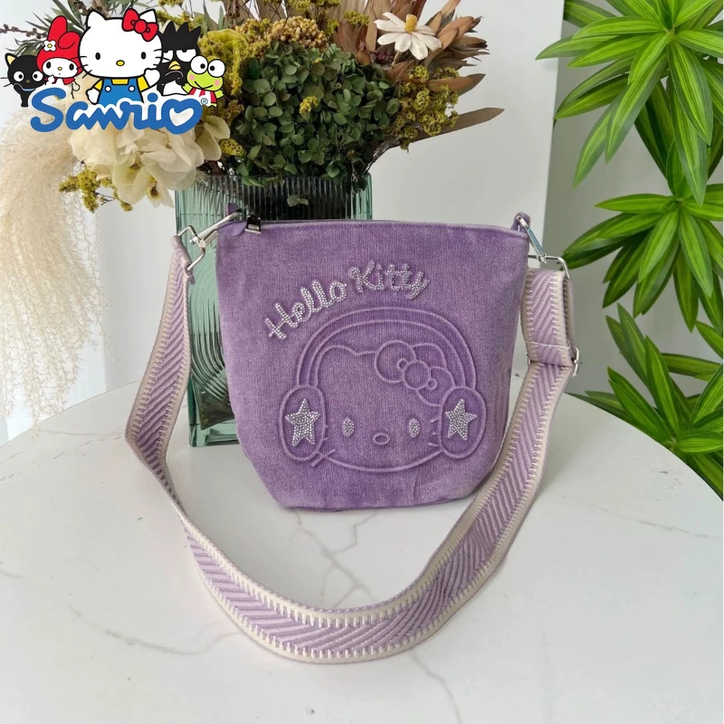  Hello Kitty New Diamond Women's Shoulder Bag Cartoon Fashion Diamond Women's Shoulder Messenger Bag Cartoon Women's Bag