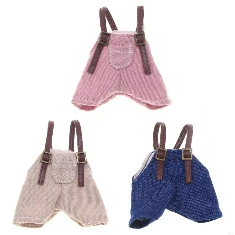 97BC Playperiod Doll Overalls Easy On Off Design Soft Strong Cloth Mix Matching Outfit Accessory