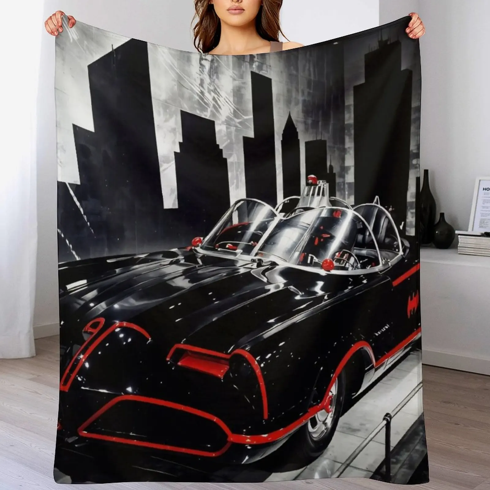 

Batmobile Throw Blanket For Baby christmas decoration Luxury Thicken Furry Blankets