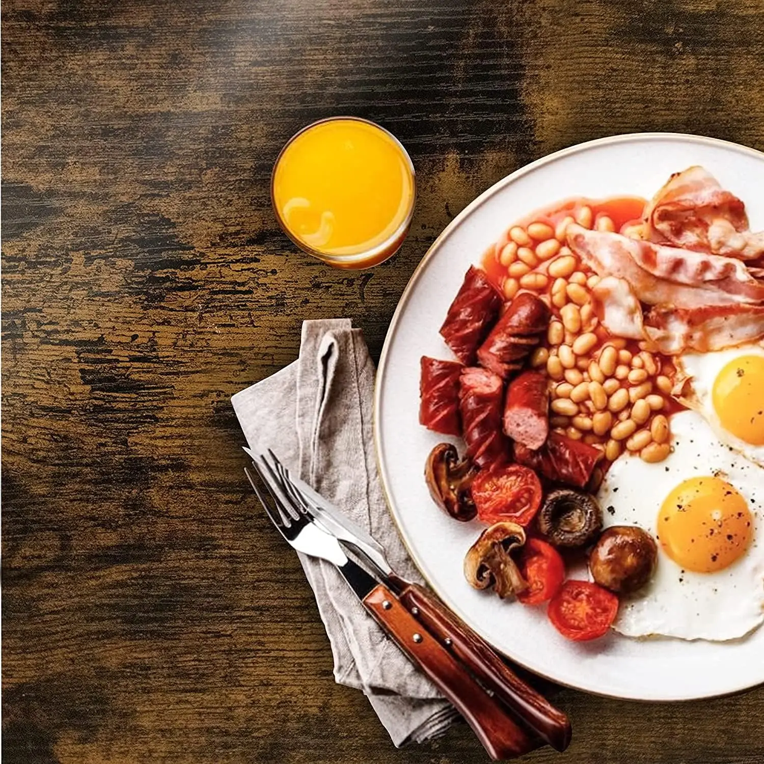 Mieres 5 Piece Dining Table Set For 4, Small Kitchen Bar Table And Chairs For 4, Wooden 47"" Dining Room Table Set With 4