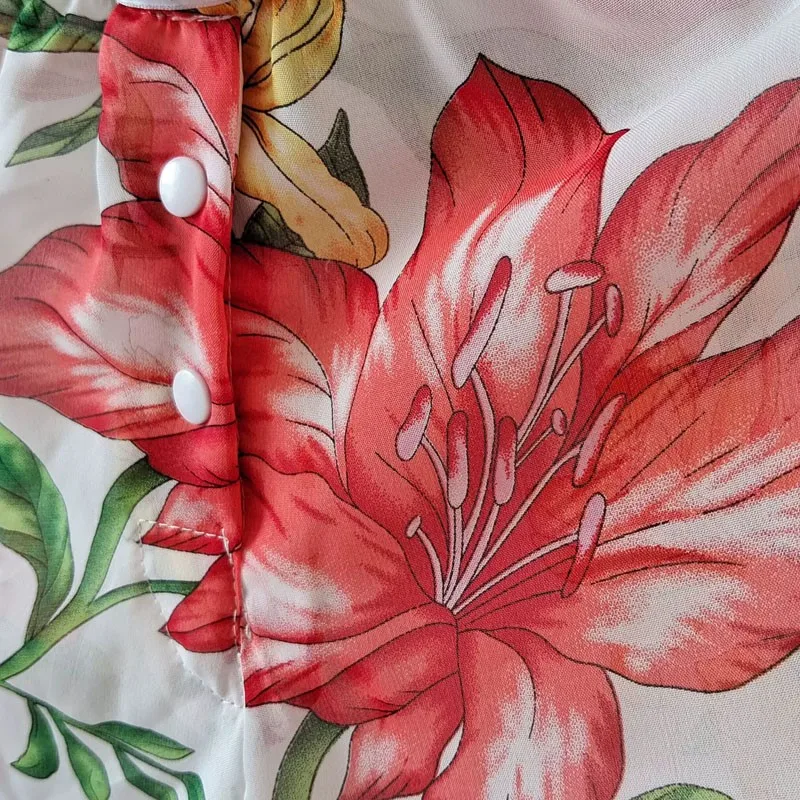 Semi Transparent Soft Men's Sexy Shorts Mid Waist Flowers Silky Touch Women's Home Sleepwear Shorts Private Party Costume