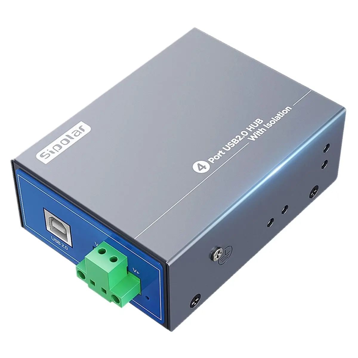 Y2091A*☀▃ USB Industrial Grade 4-Port Isolated Protective Hub with Surge Protection and Anti-Static Design