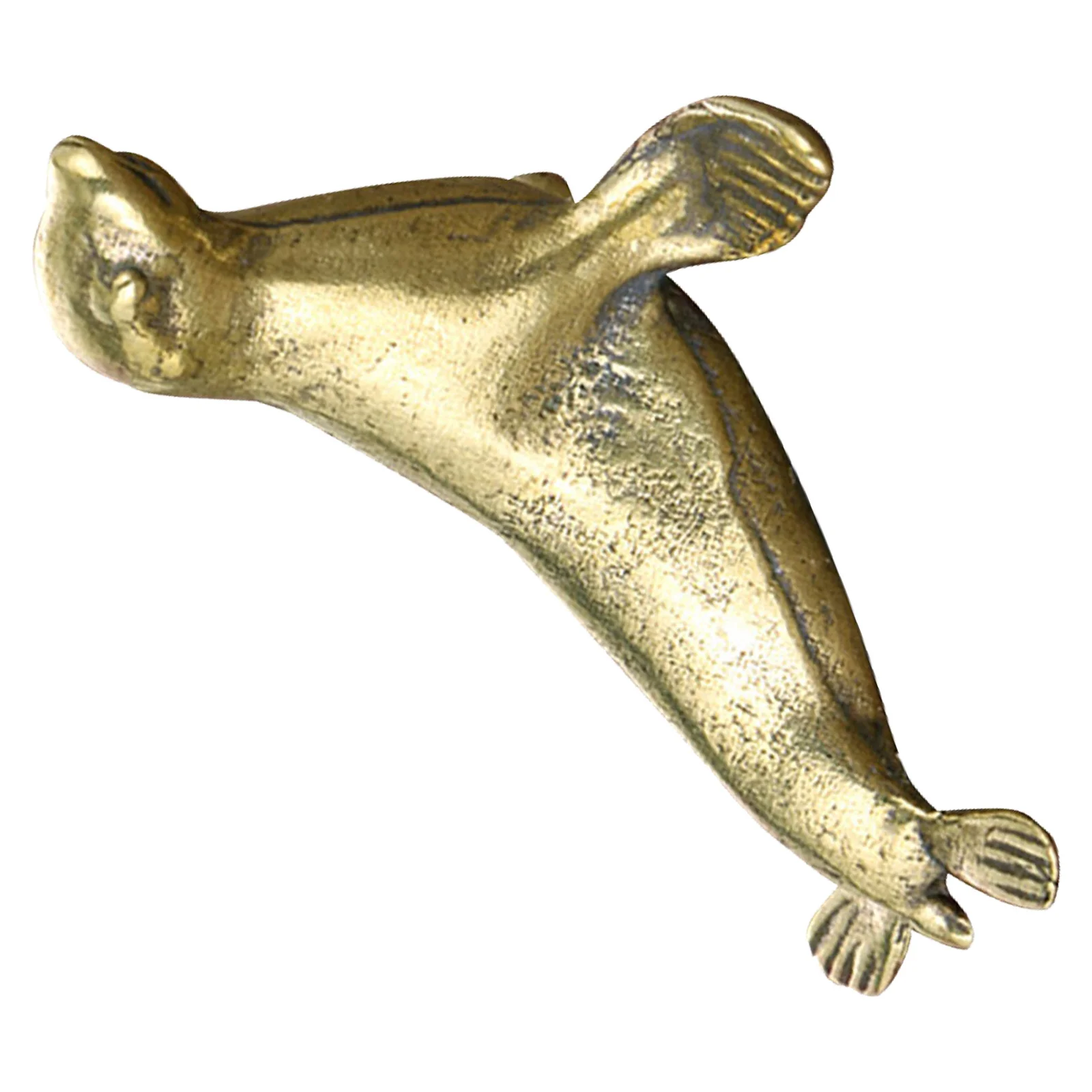 

Retro Brass Seal Ornament Desktop Animal Craft Mini Statue Gift Home Office Decor Table Decoration Chinese
