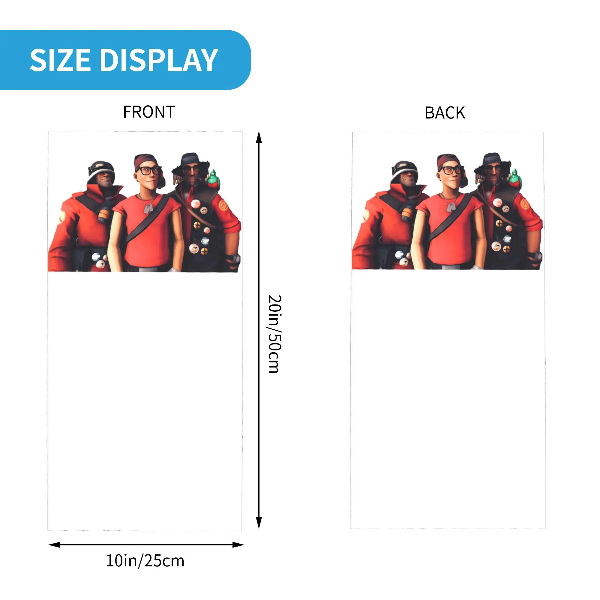 Бандана Team Fortress 2, гетры с принтом, маска, шарф, теплая маска для лица, походная, рыбалка, унисекс, для взрослых, моющаяся