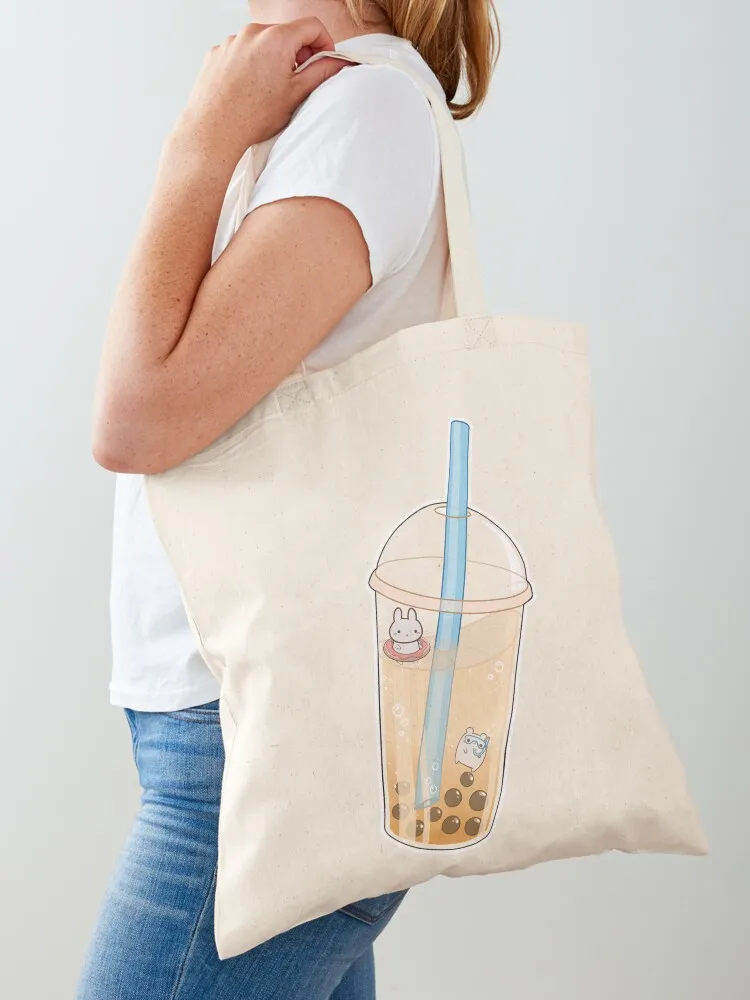 

Kawaii Bubble Tea Tote Bag Big bag tote bag women Shopper shopper women