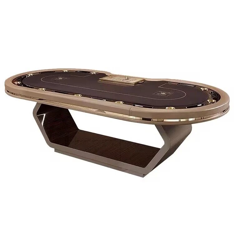 

New High-end Luxury Texas Poker Table High-quality Chips Chess and Card Club Poker Table