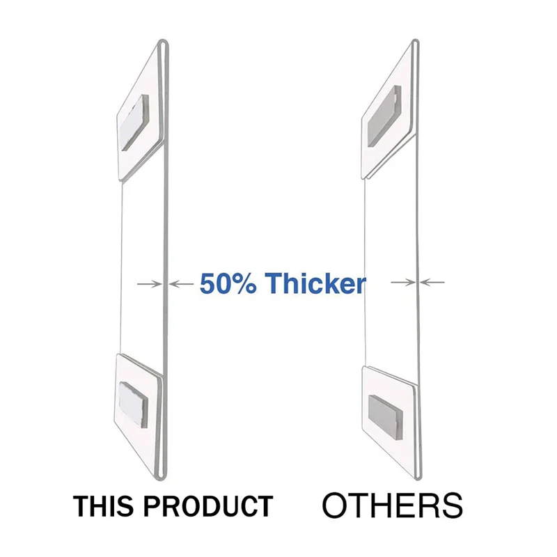 10PCS Sign Holders With Double Sided Adhesive Tape 8.5X11inch Clear Acrylic For Wall Sign Memo Document Menus Display