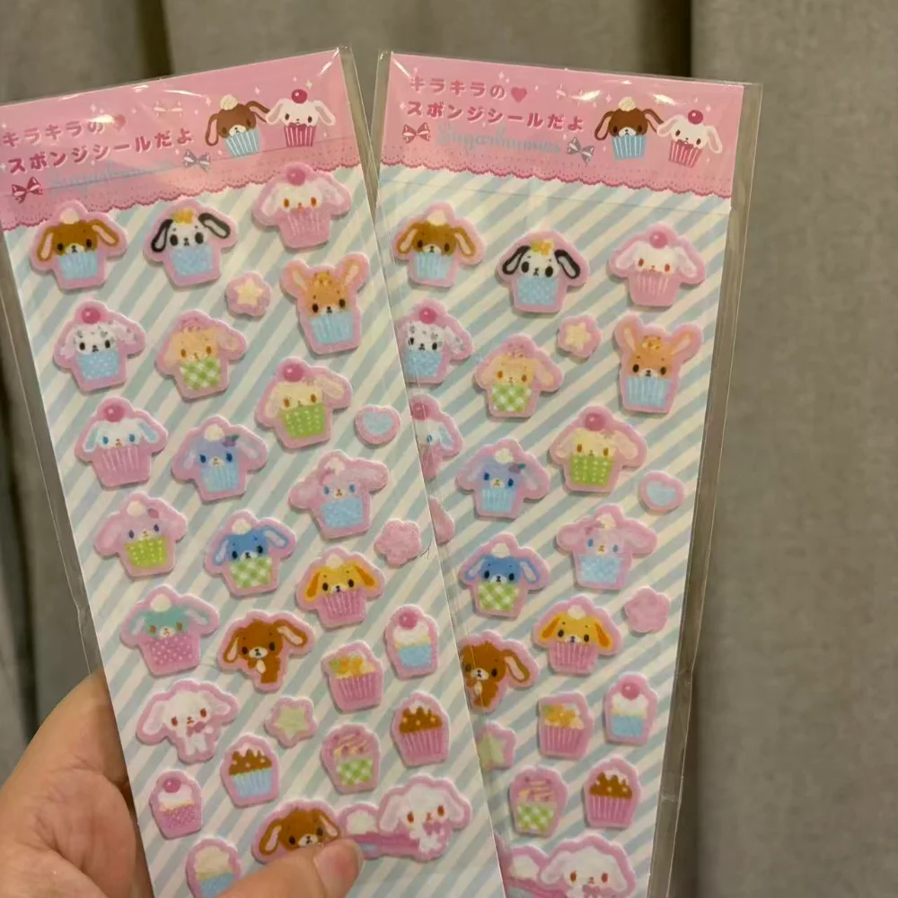 جديد سانريو Sugarbunnies ورأى المواد ملصقات فتاة يده جراب هاتف DIY بها بنفسك الكرتون التصحيحية دفتر المواد الديكور #5