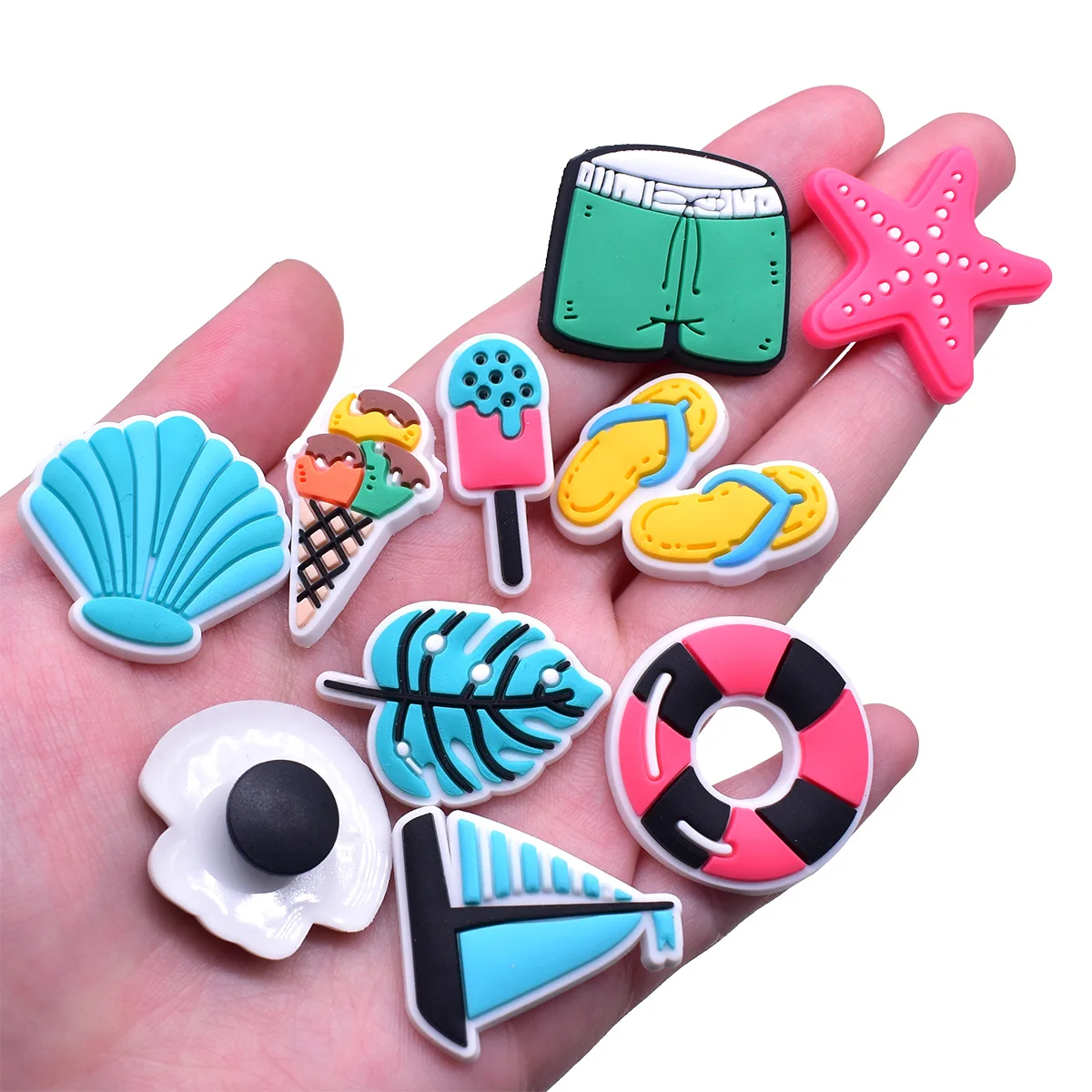 Hot Sales New Arrivals Ice cream Watermelon Shoe Charms Pin for Crocs Shoe Accessories Shoe Decoration Kids Adult Christmas