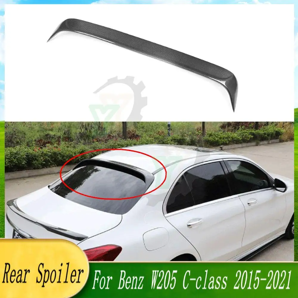 High Quality Car Rear Window Roof Wing Spoiler Wing Refit Trim For Mercedes-Benz W205 C-class 2015 2016 2017 2018 2019 2020 21