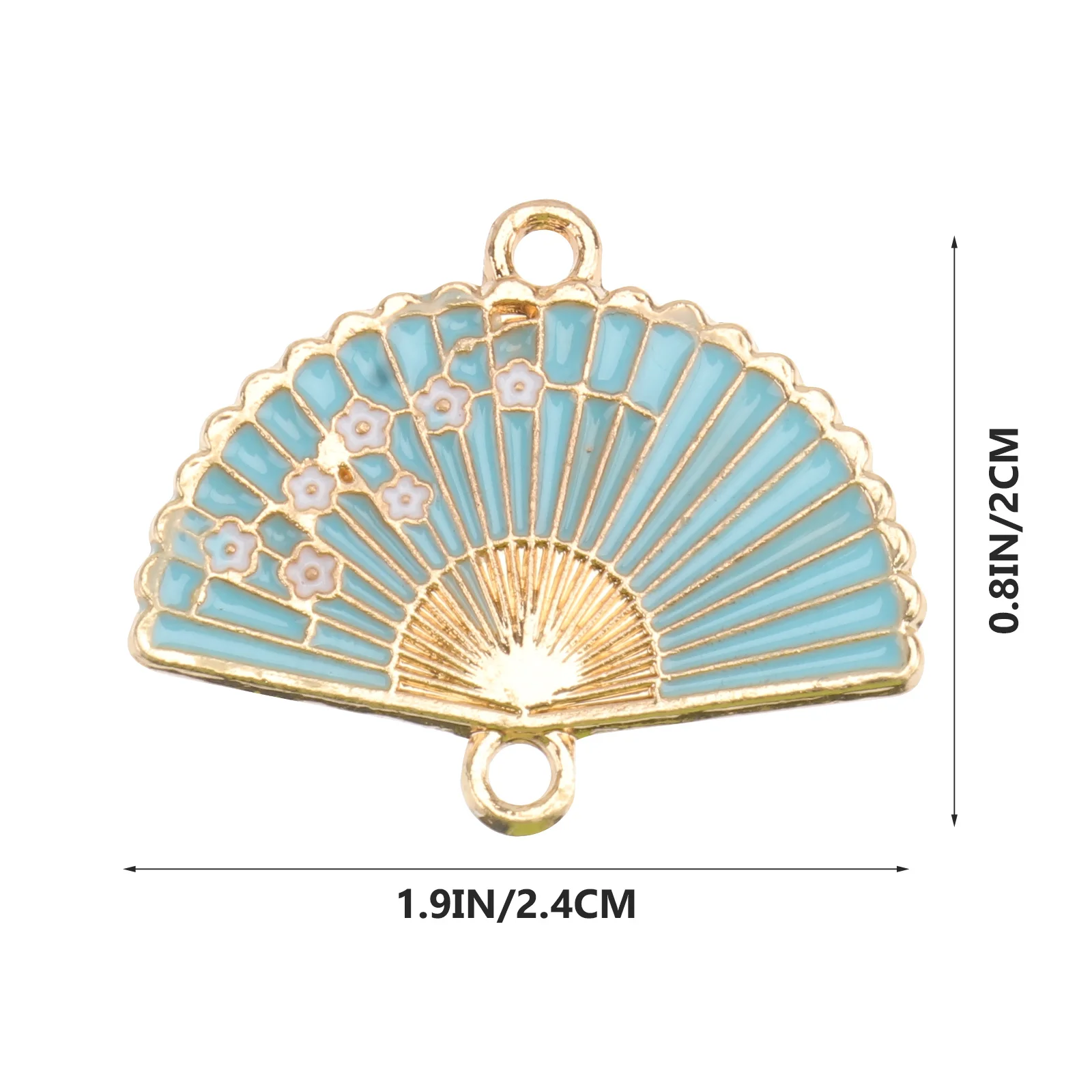 

20Pcs Fan Shaped Pendant Charms Exquisite DIY Jewelry Accessories Party Costume Craft Materials Earring Accessory