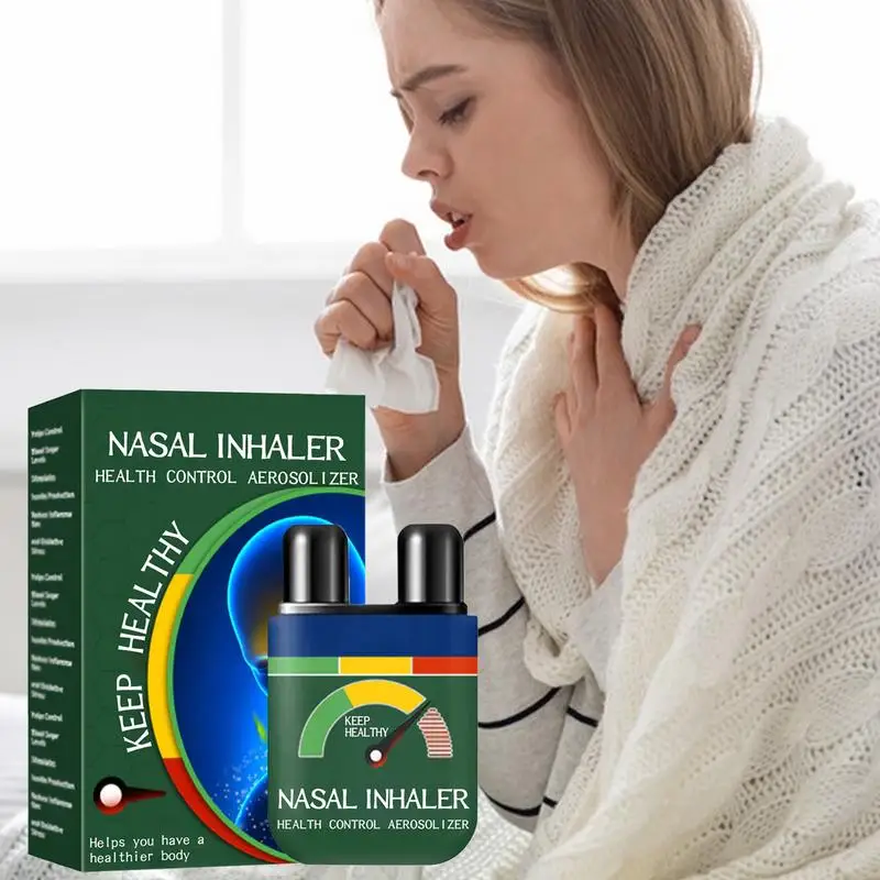 Inhalateur nasal pour soins du corps, boîte à herbes avec refroidissement, château à essence, aromathérapie, transpiration nasale, livres de voyage, 2ml