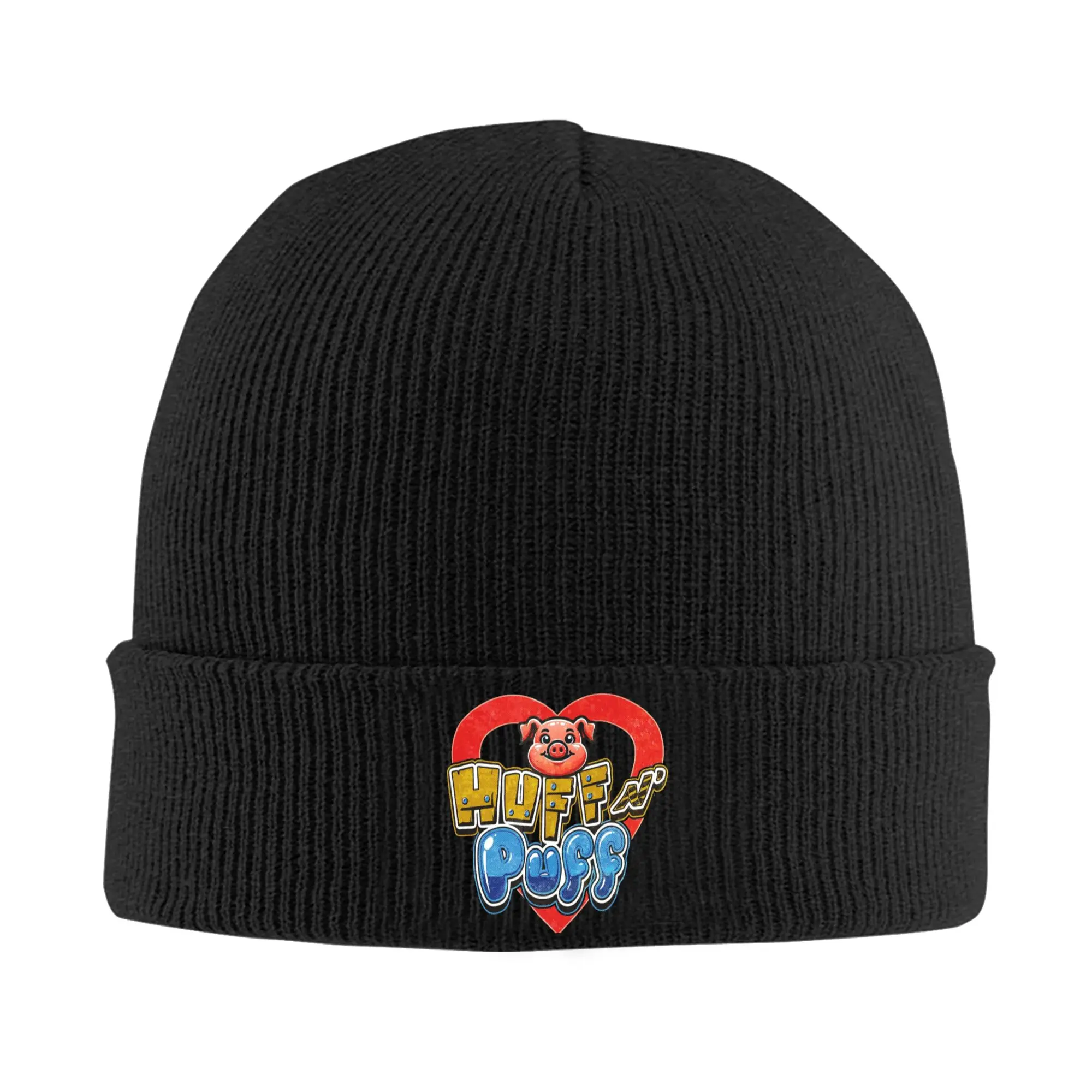 Men Women Rib Knit Cuffed Beanie Huff N Puff Slot Machine  Accessories Winter Warm Knitting Skull Cap  Beanies Skullies