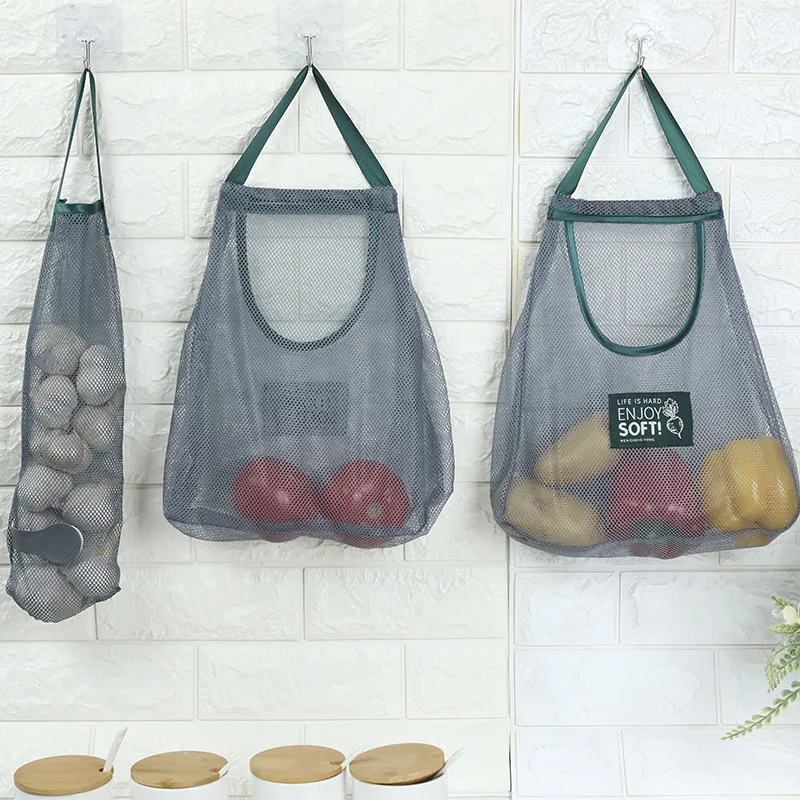 

Kitchen Onion, Ginger, Garlic Storage Mesh Bag Hollow Bag Fruit and Vegetable Storage Bag Hanging