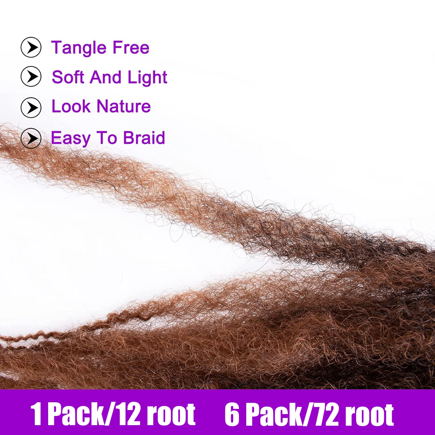 Marley Twist Braiding Hair 18/24 Inch Marley Twist Hair Long Cuban Twist Hair Afro Kinky Curly Twist Crochet Hair Synthetic