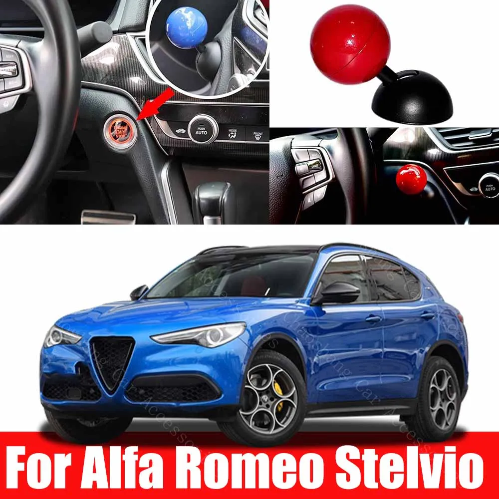 

For Alfa Romeo Stelvio Car Engine START Button Replace Cover STOP Switch Car Accessories Stop Switch Accessories Decoration