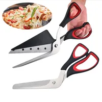 Professional Pizza Scissors Detachable Sharp Stainless Steel Blade Pizza Cutter Scissors Easy Cutting Pizza Spatula Slicer Tools