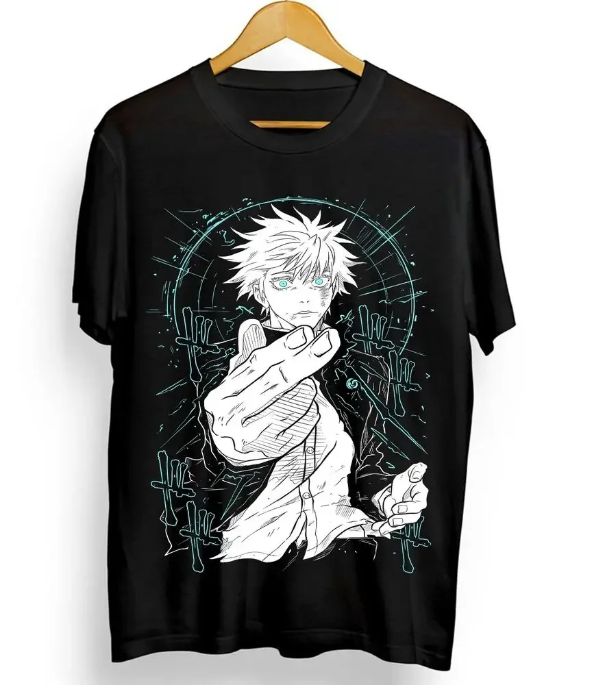 Gojo Satoru T-Shirt Jujutsu Kaisen Sukuna Megumi Itadori gift shirt All Size