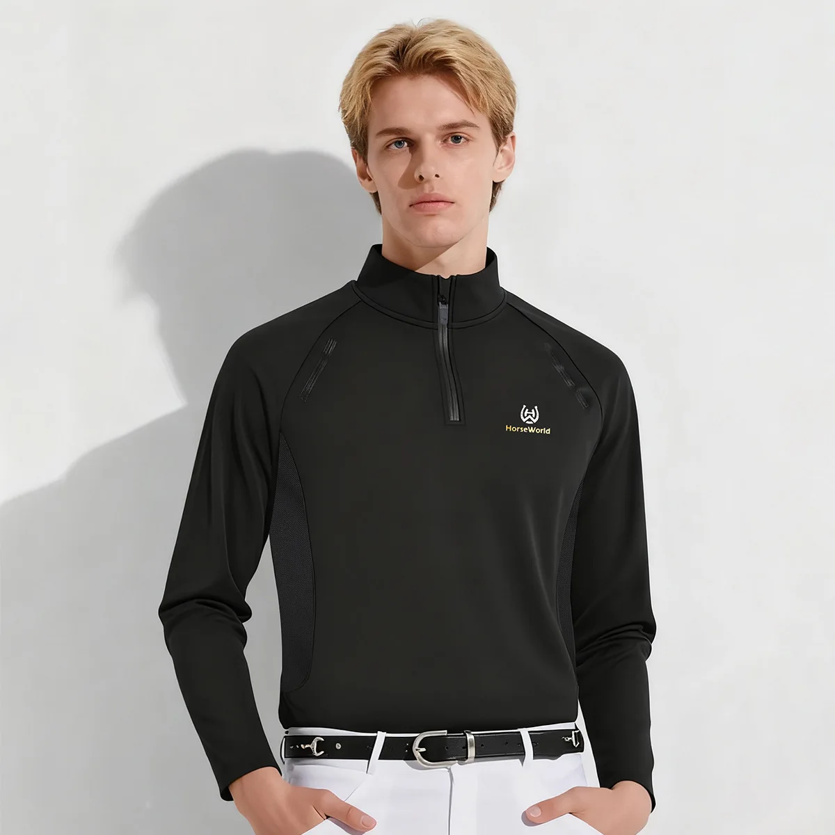 Horseworld Men's And Women's Equestrian Long Sleeve Shirt T-shirt Riding Competition Spring And Autumn Equestrian Apparel Horse