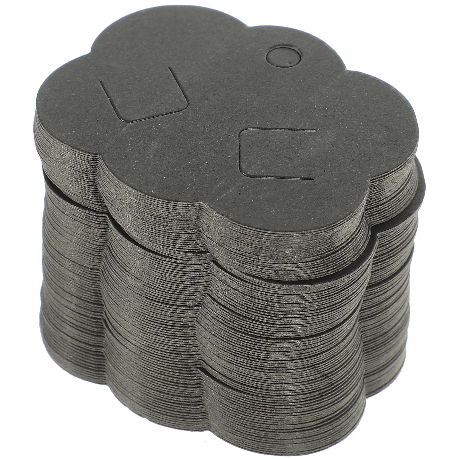 100 قطعة من بطاقات ورق الكرافت الفارغة لعرض المجوهرات حامل مشابك الشعر خفيف الوزن مع خندقين للمنزل المتجر