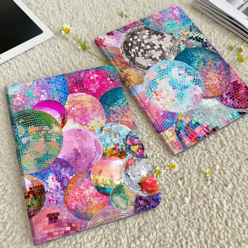 

Colorful Disco Ball Pattern Tablet Case For Xiaomi Redmi Mini Pad SE K 2 4 5 6 7 8 2023 2025 11 8.8 11.2 10.1 Pro Gift