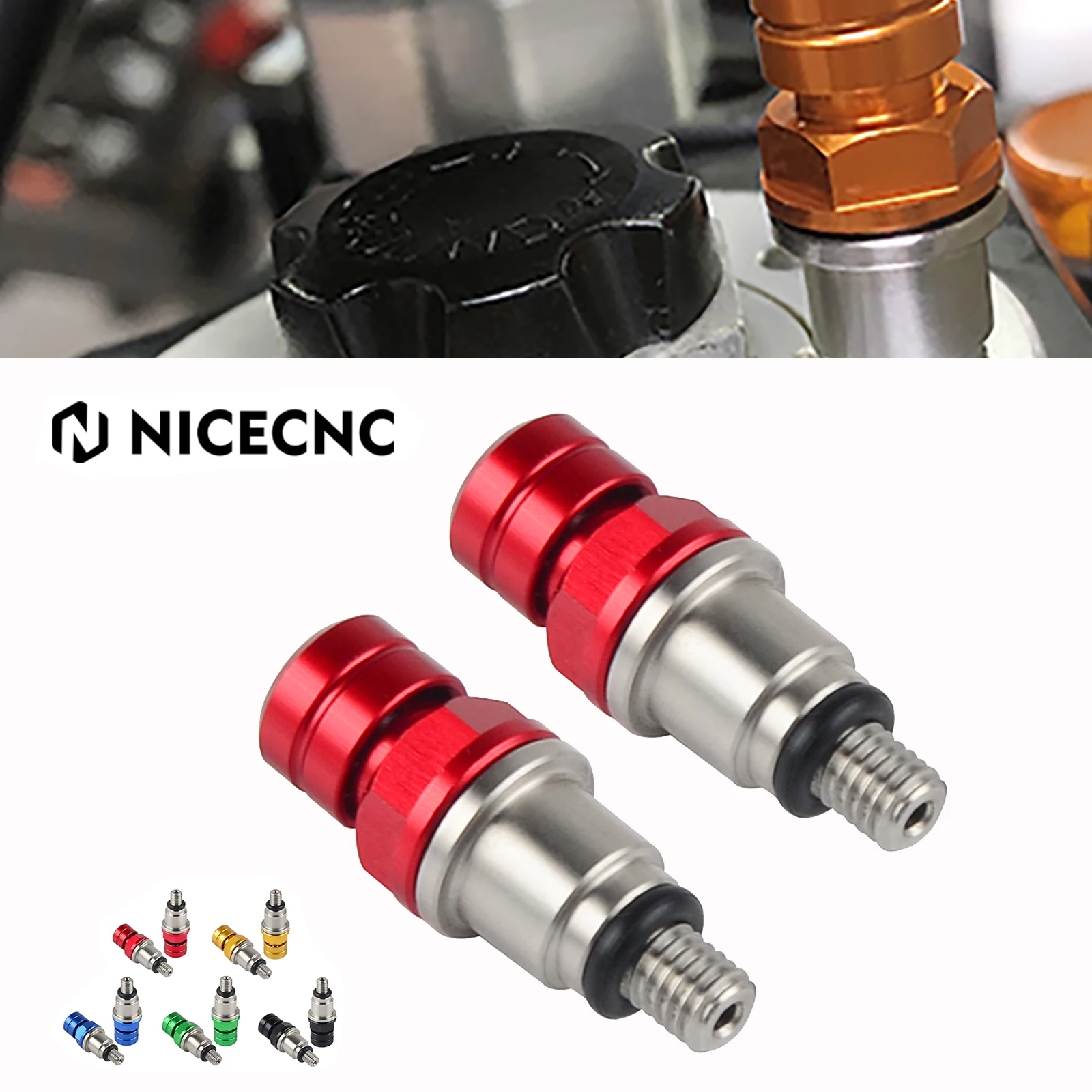 

NiceCNC Motorcycle Racing Suspension Fork Bleeders For GASGAS GAS GAS EC XC ENDURO GP 250 300 EC250 EC300 XC250 2018 2019 2020