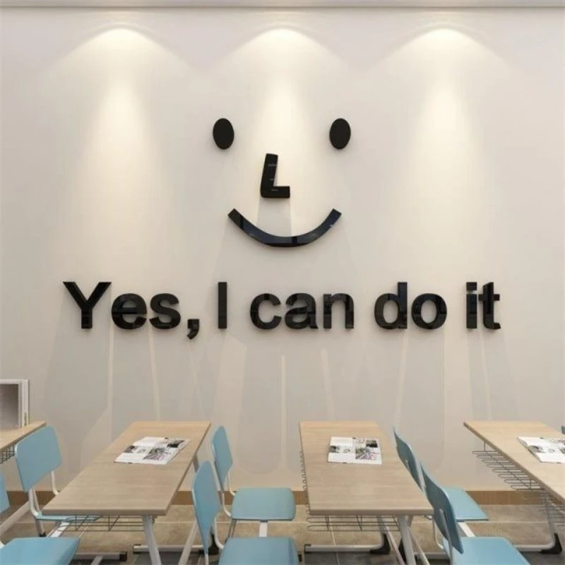 Acrylic Material Wall Stickers Classroom Decoration Class Culture Wall Stickers Creative