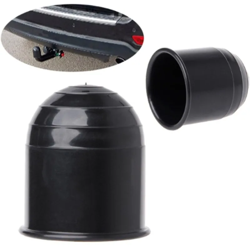 

Универсальные аксессуары для прицепа 50 мм, черная шаровая крышка для прицепа, шаровая крышка для фаркопа, защита от сцепного сцепного устройства, Стайлинг автомобиля