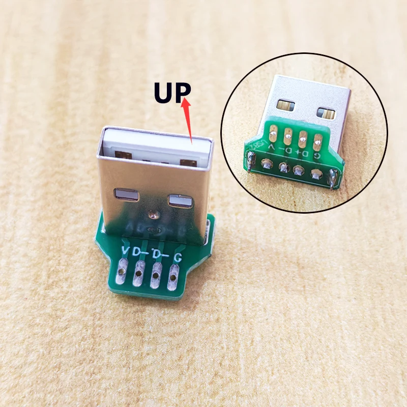 Immagine 3: Kit Adattatore PCB USB 2.0 Type-C Micro con Connettori Maschio/Femmina e Scheda Breakout per Progetti Fai-da-te e Dati