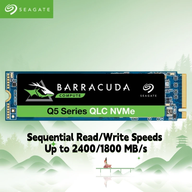 Seagate Barracuda Q5 500GB 1TB 2TB Internal SSD - M.2 NVMe PCIe Gen3 ×4, 3D QLC for Desktop or Laptop