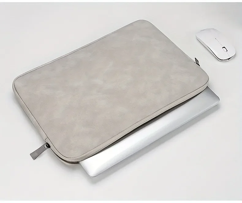 11 13 14 15 inch laptop PU lederen beschermende tablettas Computertas Opbergzakken Slanke laptophoes voor Macbook Perfect