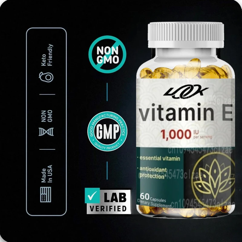 

Hot Sales Vitamin E Capsules Improve Rough Skin Care Increase Immune System Supplement