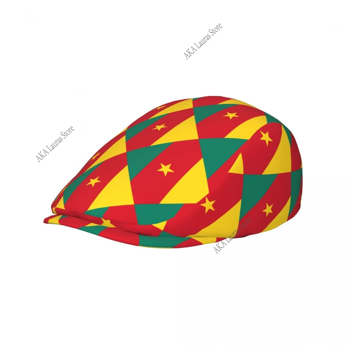 Newsboy Cap Peaky Octagonal Hat Vintage Casual Cap Cameroon Flag Berets Visor Gatsby Flat Ivy Hat