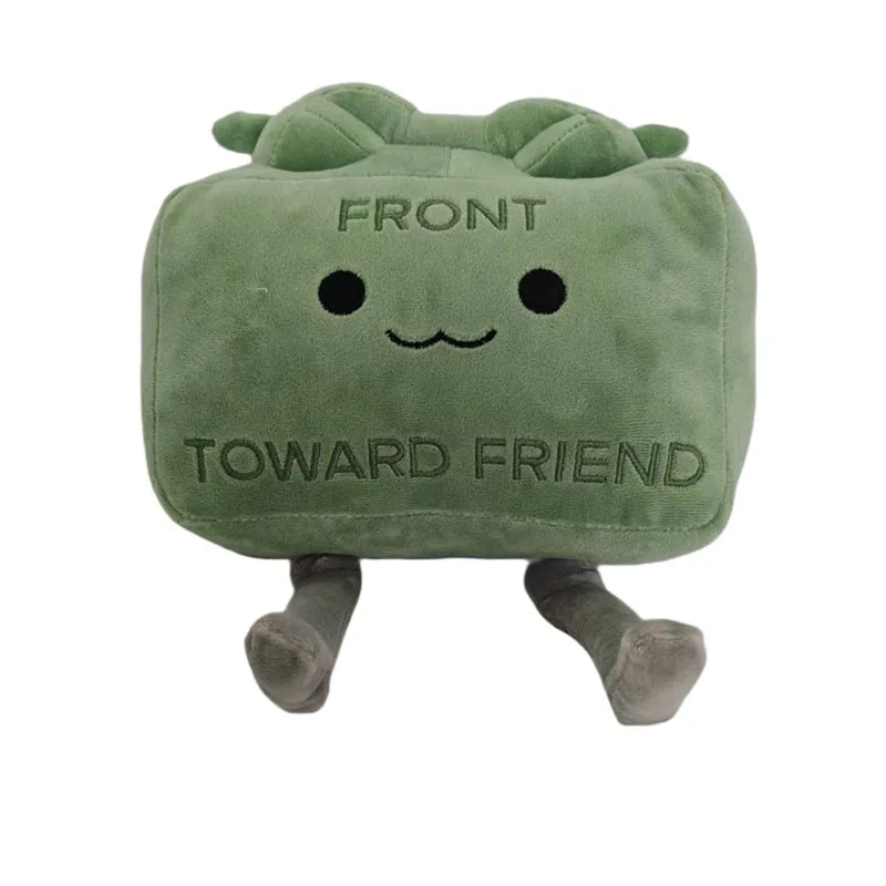 New Clay the Claymore Plush Doll Kawaii Green Square Doll Pillow Accessories Gift Collection Model For Kid Birthday Gifts