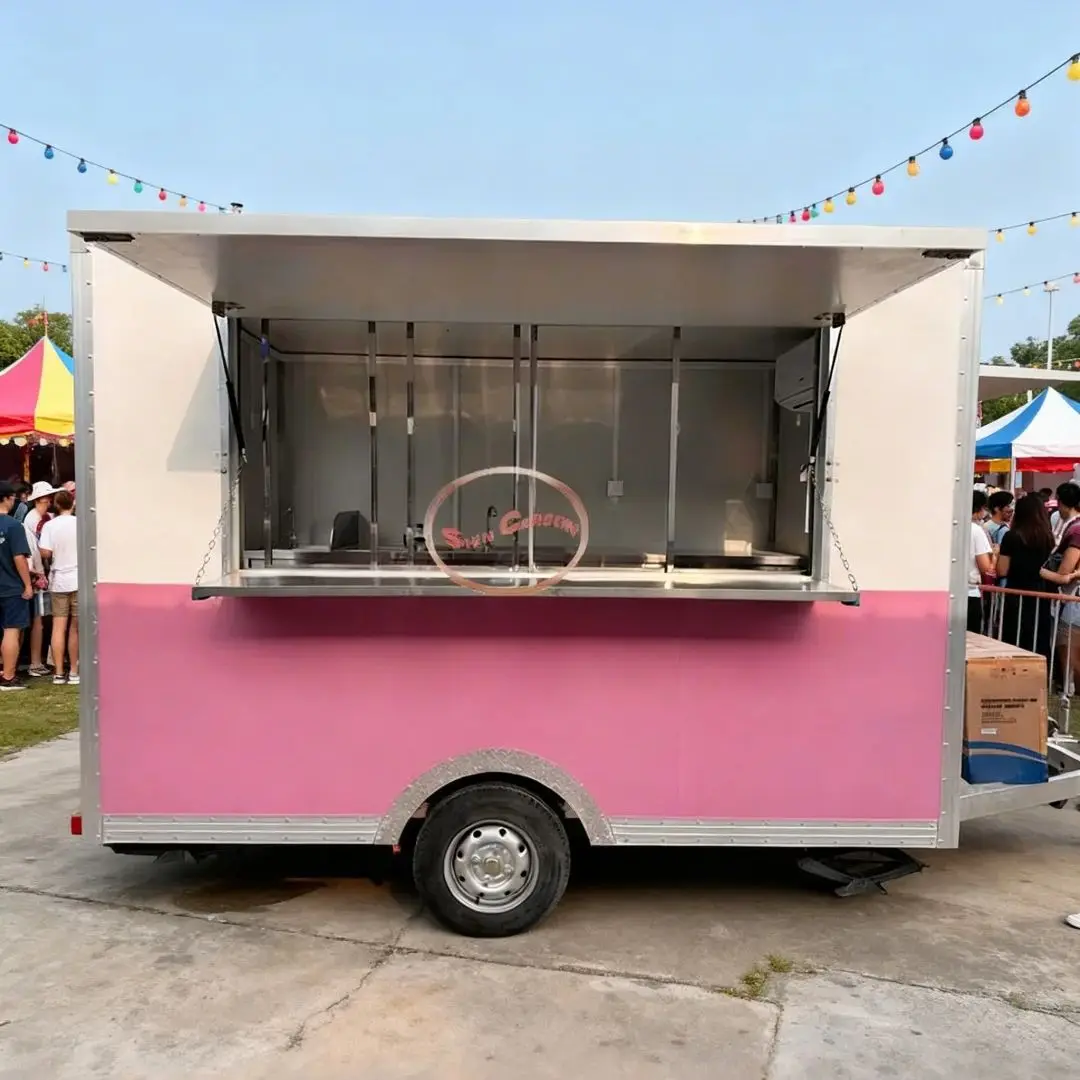 

Spicy Hot Pot Food Trailer Fast Food Kitchen Equipment Oden Catering Truck for Hot Food Business Franchise Opportunities