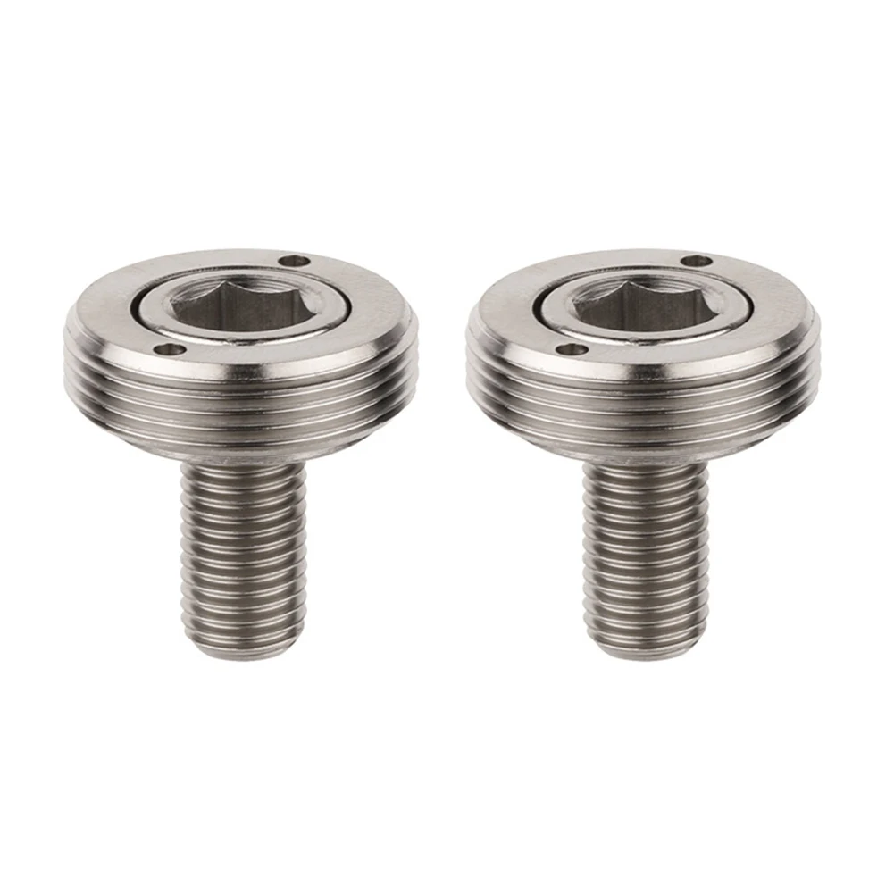 Precision Engineered Titanium Alloy Bike Crank Screw M8x15mm Square Hole Bottom Bracket Bolt for Smooth Operations