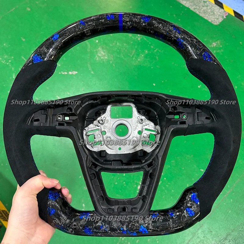 

Кованое углеродное волокно для Seat Leon FR Cupra 5F Ibiza 6F mk3 Ateca MK4 Arona Ateca Leon ST Alhambra 2014-2019 рулевое управление из алькантары