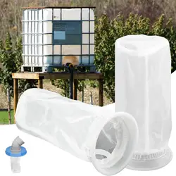 2pc IBC Water Tank Nylon Filter For Venting Ton Barrel Cover Tote Tank Lid Cover Rainwater Tank Garden Water Irragtation Supply