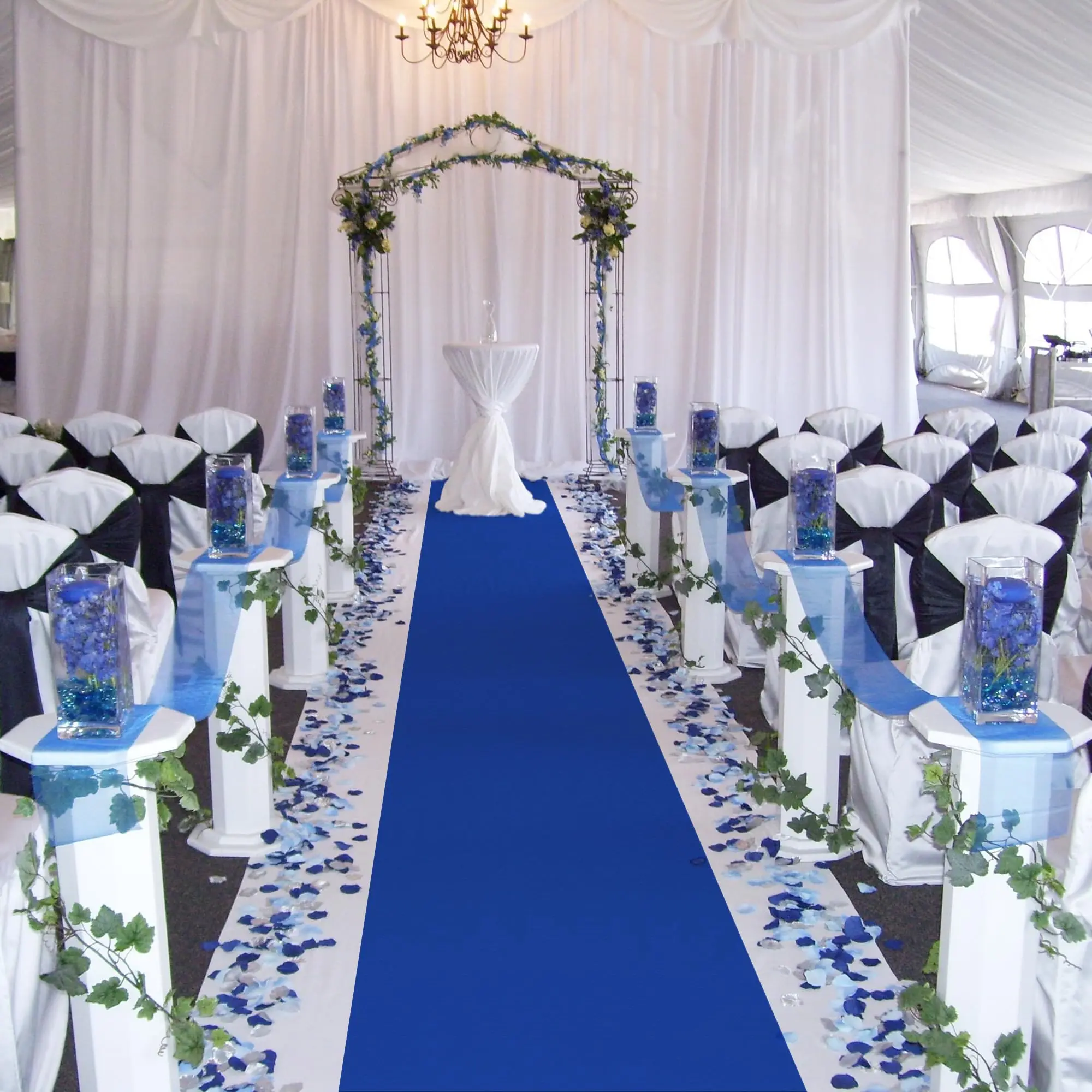 Aisle Runners Wedding Accessories Blue  Aisle Runner Carpet Rugs for Step and Repeat Display Ceremony Parties and Events Indoor