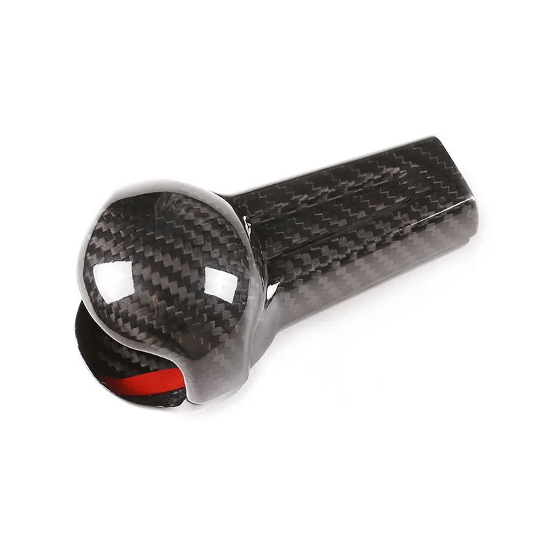 For Ford Mustang 2015-2020 Real Carbon Fiber Auto Gear Shift Knob Head Decorative Protective Shell Cover Sticker Car Accessoires
