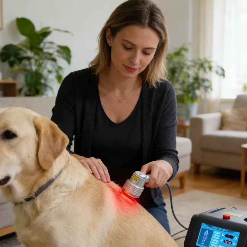 

Профессиональный лазерный аппарат с двойной волной (650 нм и 808 нм), устройство для снятия боли у животных с помощью красного света, для физиотерапии мышц собак и кошек.