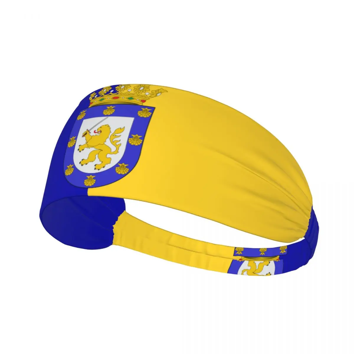 Flag Of Santiago Elastic Hair Band Yoga Headband Makeup Hair Hoop Headwrap