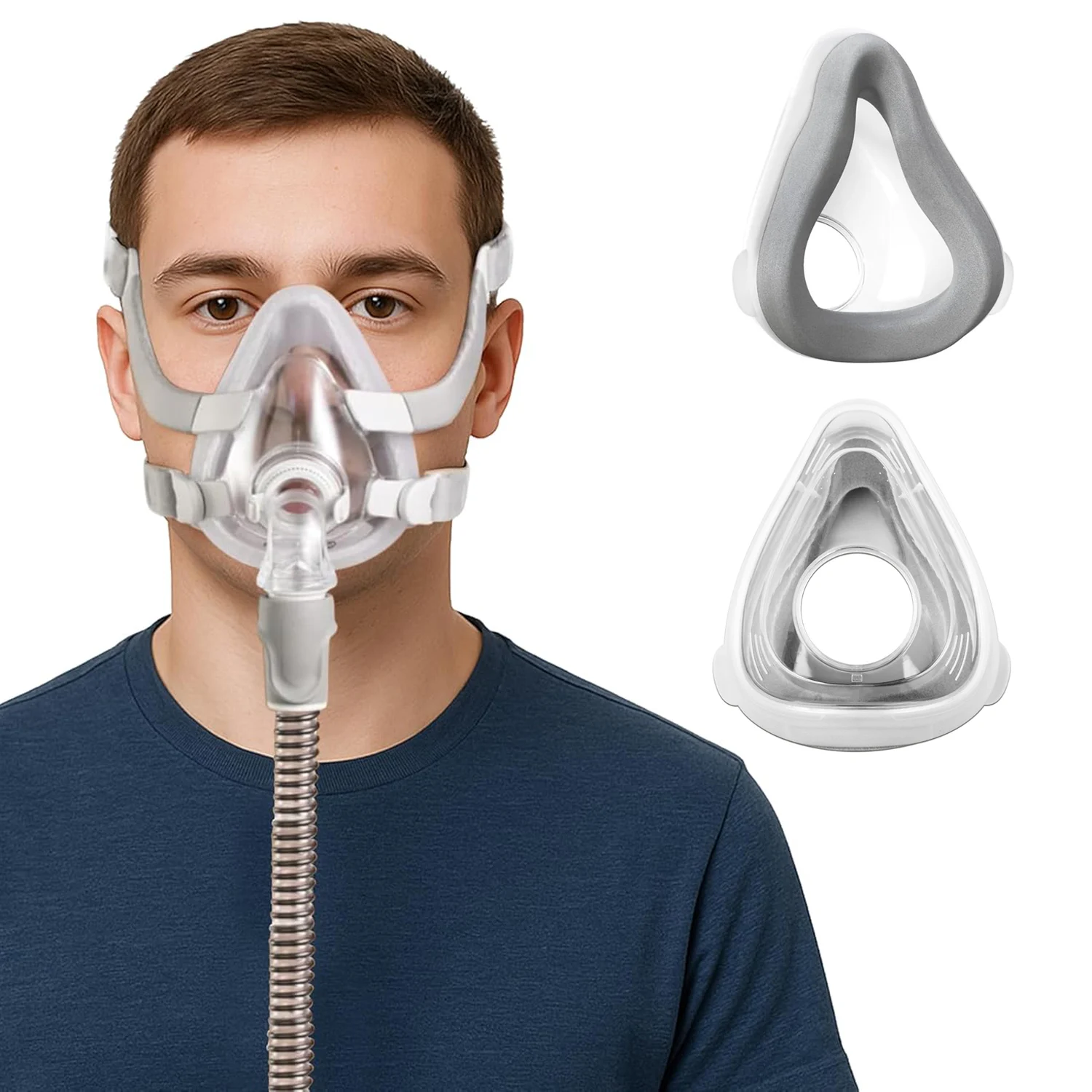 2/1pcs AirFit F20 Breathing Mask Memory Foam Silicone Pad, Suitable for F20 Style Mask, Comfortable and Closely Fitting, Durable