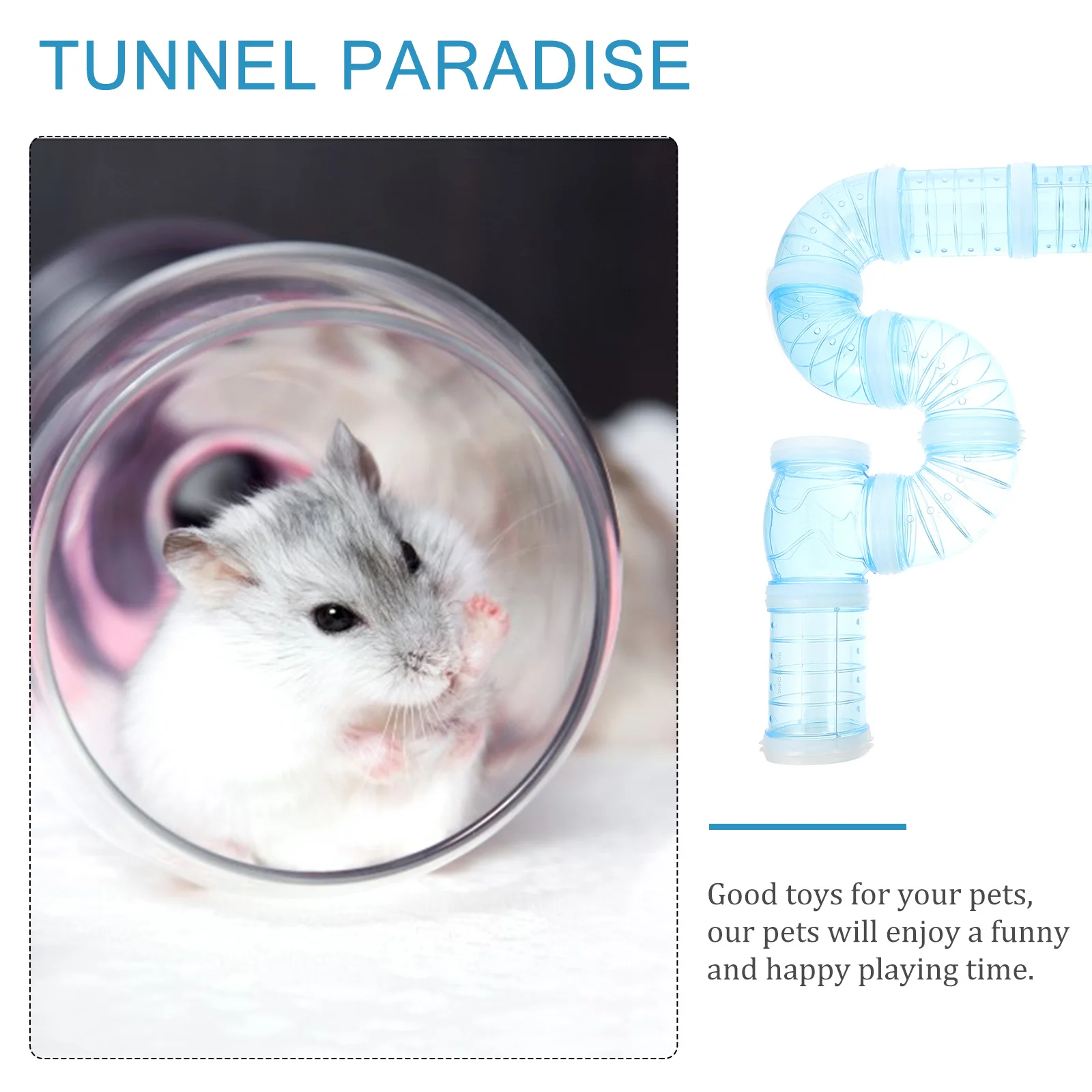 

1Set Hamster Cage Tubes DIY Connection Board External Tunnel for Increased Activity and Playtime Hamster Cage Tube