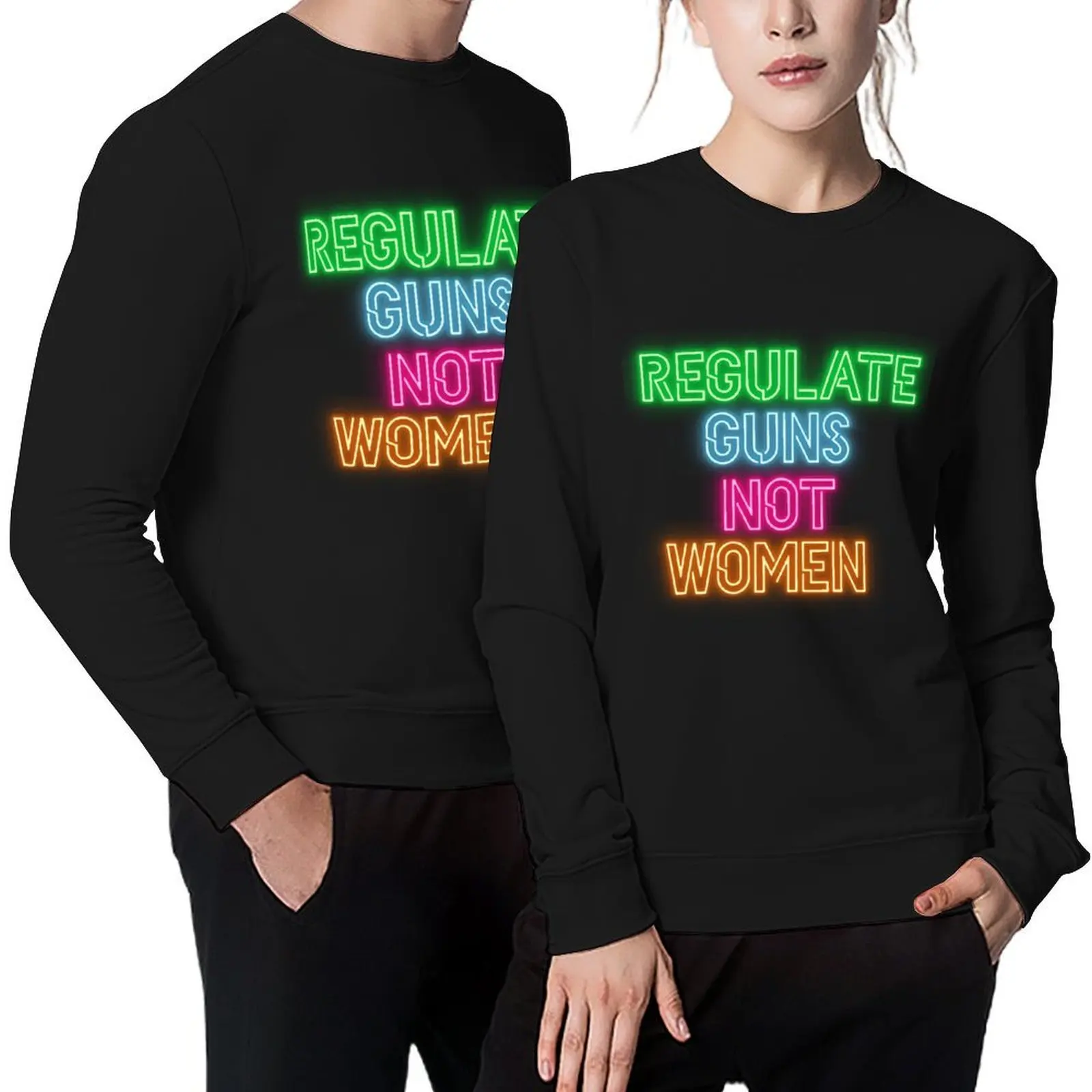 

Regulate guns not women (neon) Pullover autumn jacket men fashion men tracksuit men male clothes oversize sweatshirt