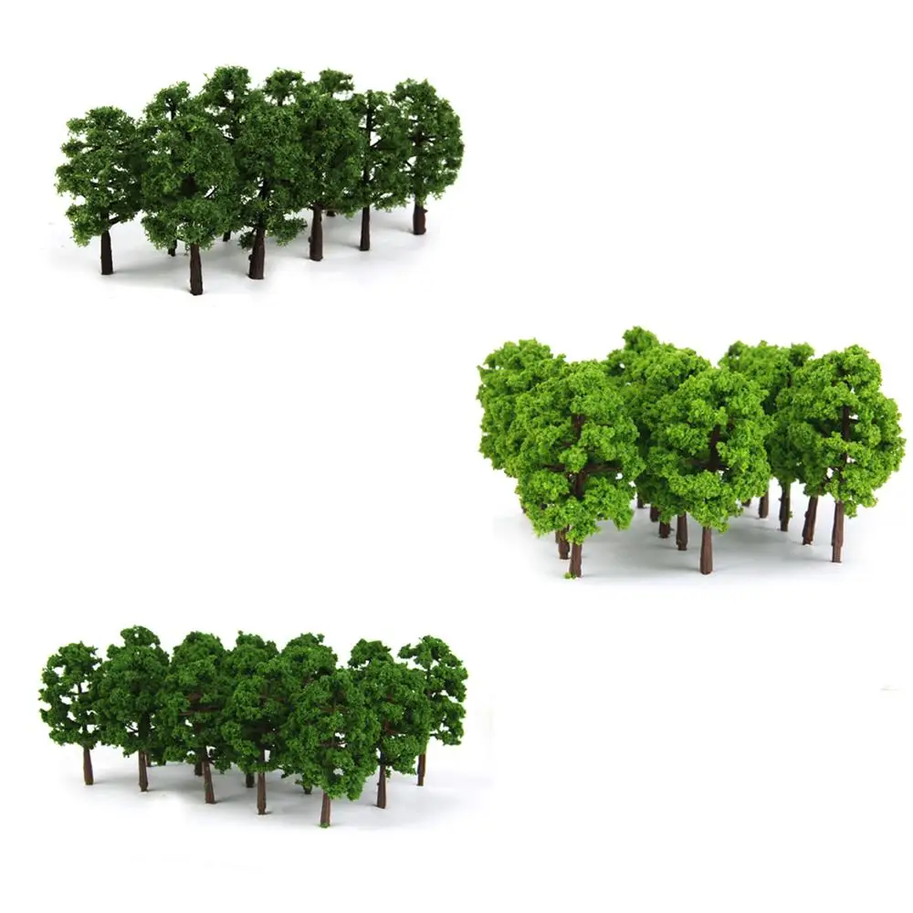 

60pcs Trees 8cm, Tree for Diorama, Projects, with No Bases Stands