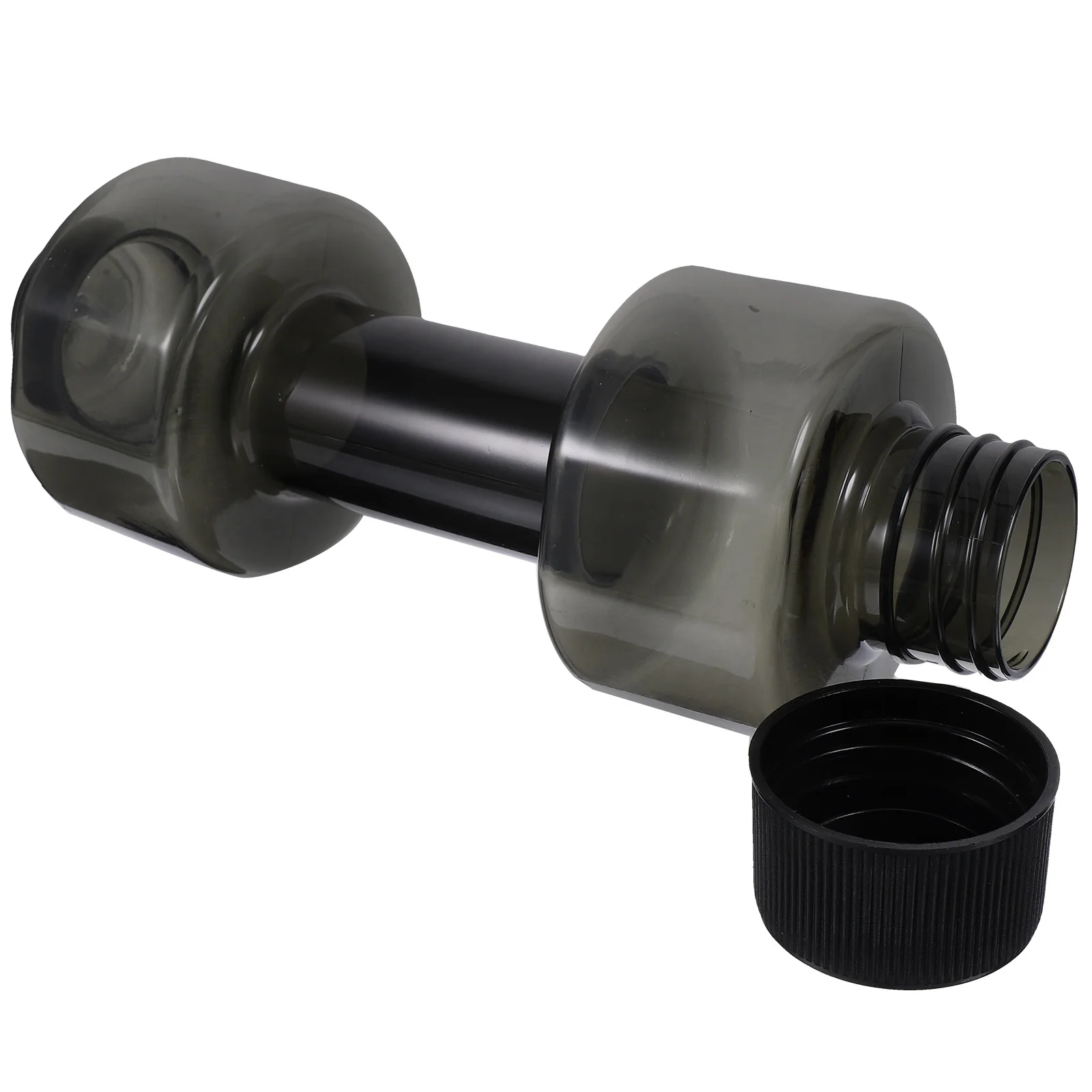 زجاجة مياه على شكل دمبل ذات سعة كبيرة، مكمل رياضي إبداعي، حامل مياه محمول للياقة البدنية للسفر في صالة الألعاب الرياضية والمنزل #6