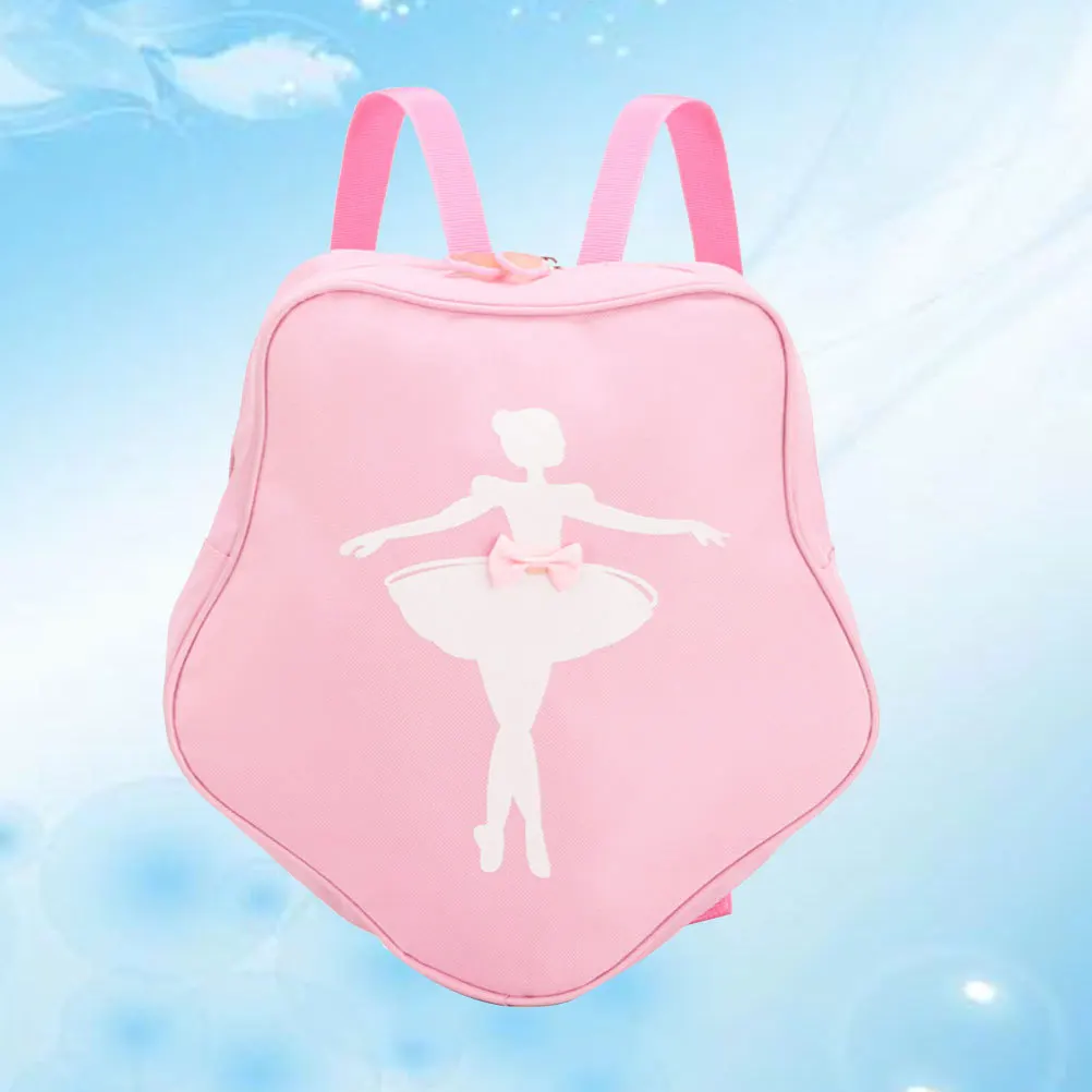 1 pz zaino da ballo per ragazze ballerina forma creativa cerniera liscia durevole uso a lungo termine scelta regalo per bambine rosa
