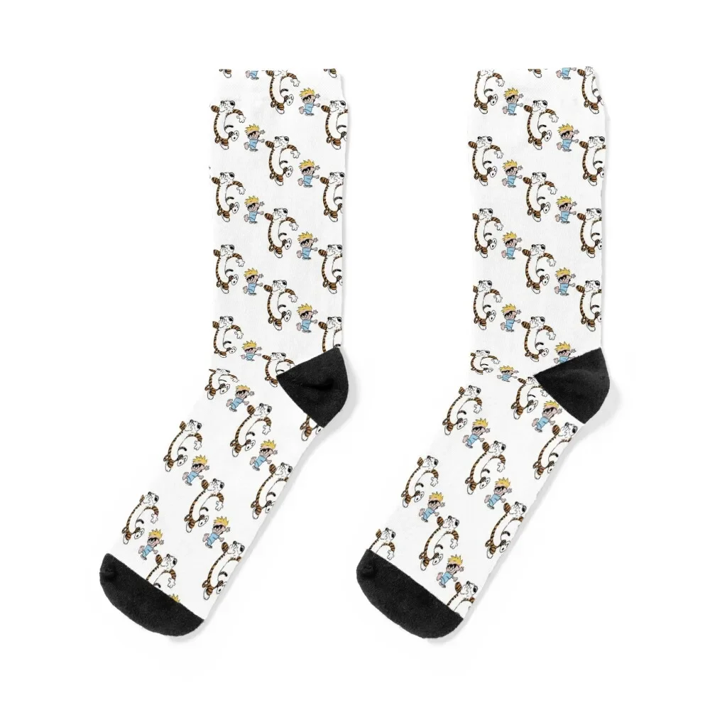 

Calvin And Hobbs Dance Socks New year's compression cute Socks For Men Women's