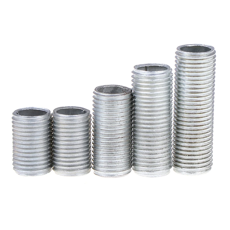 M10 5pcs Hollow Threaded Tube Screw Lamp Cap Fixing Outer Diameter 10mm Thread Distance: 1mm